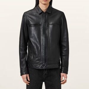 All Saints Black Leather Jacket